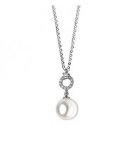 Collana Comete Donna in Oro bianco Perla GLP371 - GLP371